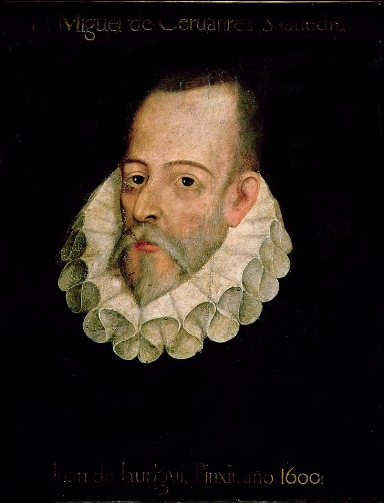 The Spanish author, Miguel de Cervantes